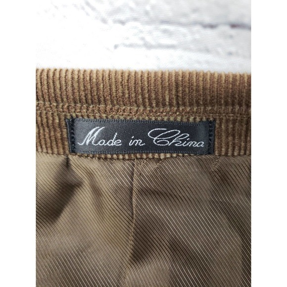 ALAN‎ FLUSSER Brown Corduroy Cotton Blazer Sport Coat Jacket - BESPOKE 44L - Picture 2 of 12